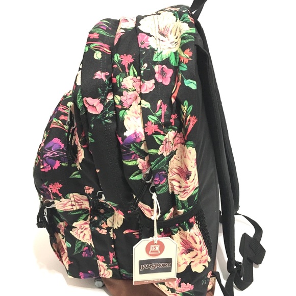 New Jansport Cool Student Backpack Bouquet floral - Picture 3 of 8